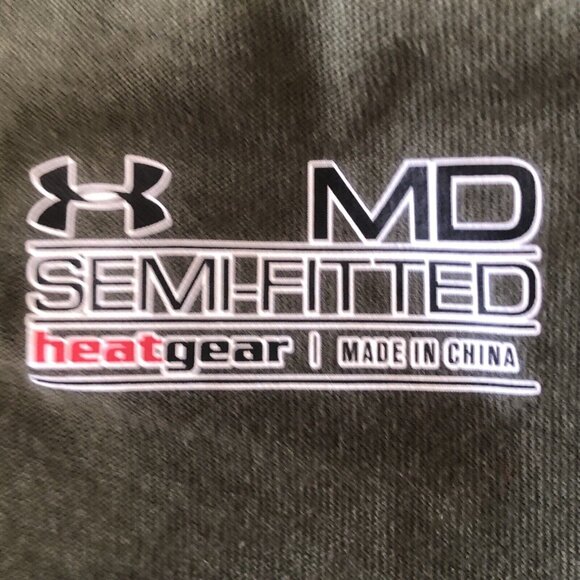 Under Armour Tshirt Womens Green Medium Semi Fitted Gold Blooded Olympics USA - Picture 5 of 6